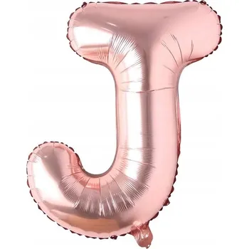 Party dekorace NAROZENINOVÁ DEKORACE BALÓNKOVÁ PÍSMENA J - RŮŽOVÁ