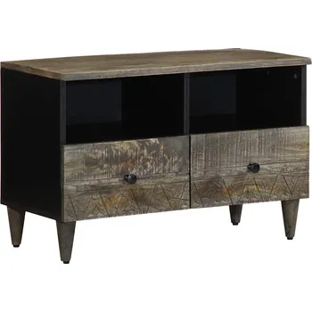 Televizní stolek vidaXL TV skříňka světle šedá 70x33,5x46 cm masivní mangovníkové dřevo [4017793]