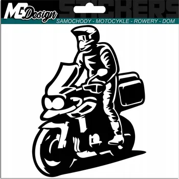 Samolepicí dekorace na vozidlo NÁLEPKA na auto, motorku – TURISTIKA, JÍZDA 11x15 cm