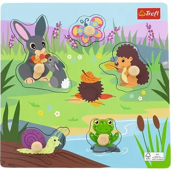 Dřevěná hračka Trefl vkládačka Louka