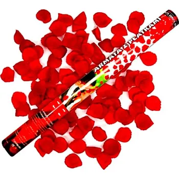 Konfeta Konfety v tubě 60 cm - vystřelovací okvětní lístky růží