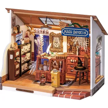 3D puzzle ROBOTIME Sonstige Rolife DYI House Kouzelný obchod čarodějky Kiki s LED osvětlením