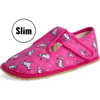Dívčí pantofle Papuče Beda - BF060010/W/02 Unicorn (SLIM verze) dívčí Velikost: 32