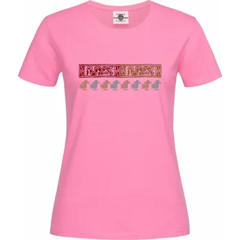 Pánské oblečení Tričko Aztécké symboly Druh: Dámské, Barva: Růžová, Velikost: M