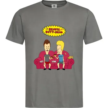 Pánské tričko Tričko Beavis And Butt-Head | MTV Druh: Pánské, Barva: Břidlice, Velikost: L