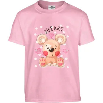 Chlapecké tričko Tričko Méďa Druh: Dětské, Barva: Růžová, Velikost: 110-XS