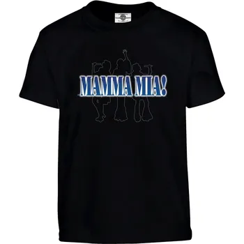 Pánské tričko Tričko Mamma Mia! Druh: Dětské, Barva: Černá, Velikost: 146-L