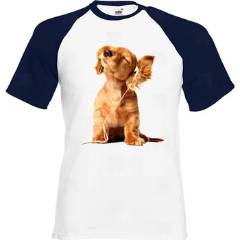 Pánské tričko Tričko Music Dog Druh: Pánské, Barva: Bílá, Velikost: XL