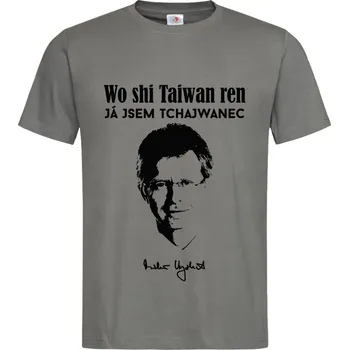 Pánské tričko Tričko Já jsem Tchajwanec | Wo Shi Taiwan Ren Druh: Pánské, Barva: Břidlice, Velikost: XL