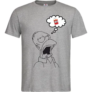 Dámské tričko Tričko Homer Dream Of Duff | The Simpsons Druh: Dámské, Barva: Šedá, Velikost: L