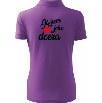 Já jsem její táta / já jsem jeho dcera - Polokošile dámská Pique Polo - 2XL ( Fialová )