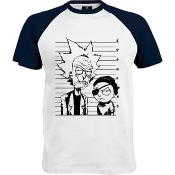 Pánské tričko Tričko Rick & Morty Druh: Pánské, Barva: Navy | Bílá, Velikost: L