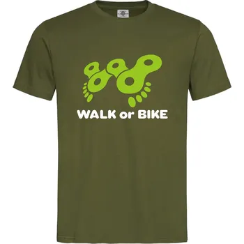 Pánské oblečení Tričko Walk or Bike Druh: Pánské, Barva: Khaki, Velikost: L