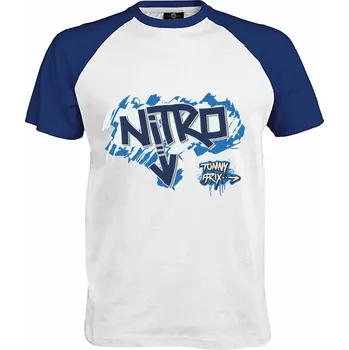 Pánské tričko Tričko Nitro Druh: Pánské, Barva: Royal | Bílá, Velikost: M