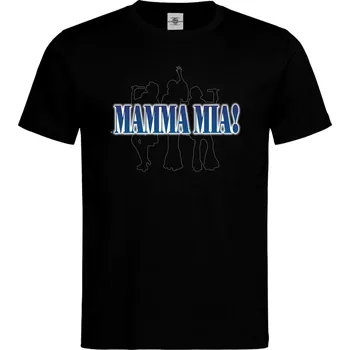 Pánské tričko Tričko Mamma Mia! Druh: Pánské, Barva: Černá, Velikost: L