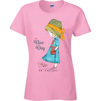 Dámské tričko Tričko Hezký den Druh: Dámské, Barva: Šedá, Velikost: S