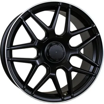 Alu kolo Alu kola Racing Line FE195, 19x8 5x112 ET43, černá matná + leštěný límec