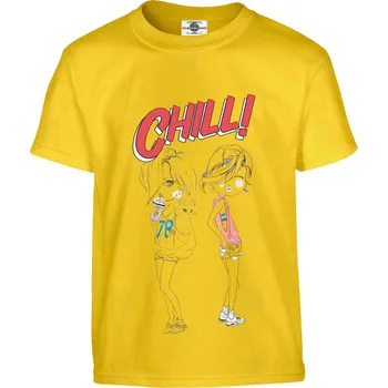 Pánské tričko Tričko Chill! Druh: Dětské, Barva: Žlutá, Velikost: 158-XL