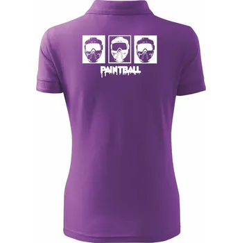 Paintball masky - Polokošile dámská Pique Polo - XS ( Fialová )