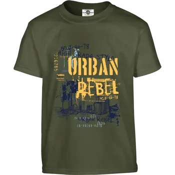 Pánské tričko Tričko Urban Rebel Druh: Dětské, Barva: Khaki, Velikost: 110-XS