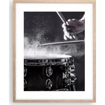 Obraz Obraz plakát na zeď v rámu světlý dub 40x50 hudba plakáty do obývacího pokoje