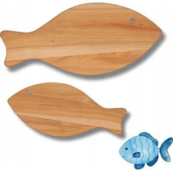 Kuchyňské prkénko Dřevěné bukové kuchyňské prkénko na krájení ryb 36 x 16 cm