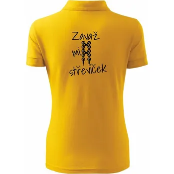 Zavaž mi střevíček tkanička - Polokošile dámská Pique Polo - L ( Žlutá )