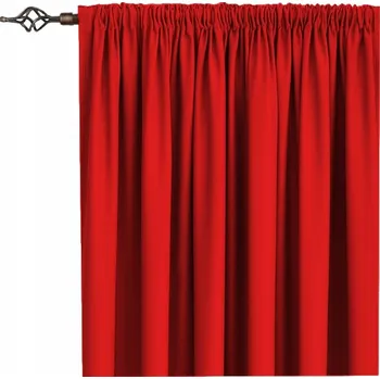 Obraz MATNÁ PANAMSKÁ ZÁVĚS NA PÁSCE 145x250 červená