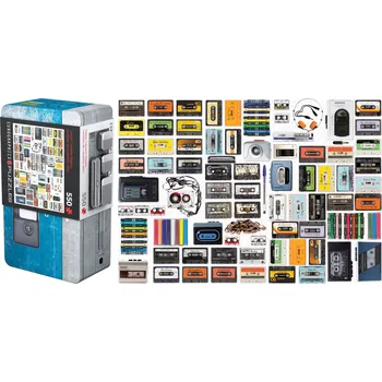 Puzzle Eurographics puzzle Kazetový přehrávač 550 dílků v plechové krabičce