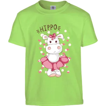 Pánské tričko Tričko Hrošice Druh: Dětské, Barva: Světle Zelená, Velikost: 122-S