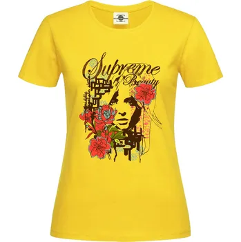 Dámské tričko Tričko Supreme Beauty Druh: Dámské, Barva: Žlutá, Velikost: XL