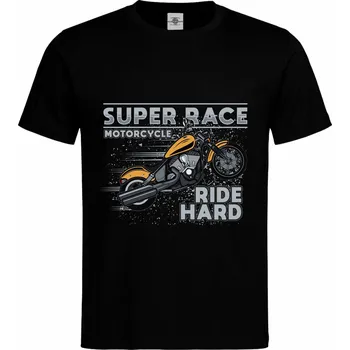 Pánské tričko Tričko Super Race Druh: Pánské, Barva: Černá, Velikost: M