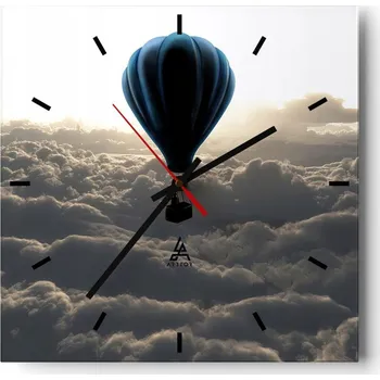 Hodiny Velké nástěnné hodiny 40x40 Krajina Skleněné hodiny Tiché