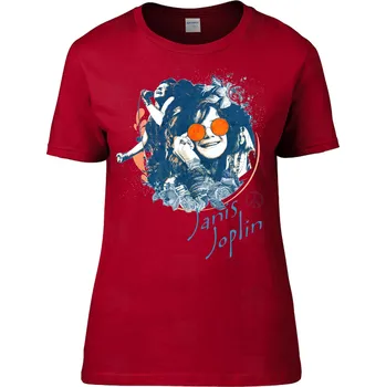 Tričko Janis Joplin Druh: Dětské, Barva: Červená, Velikost: 134-M