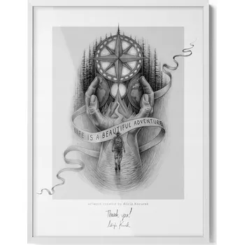 Obraz Dekorativní bílý rámeček na fotografie 60x80 cm – ideální do každého interiéru