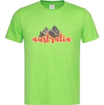 Dámské tričko Tričko Austrálie Druh: Dámské, Barva: Světle Zelená, Velikost: L