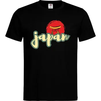 Pánské tričko Tričko Japonsko Druh: Dětské, Barva: Černá, Velikost: 110-XS