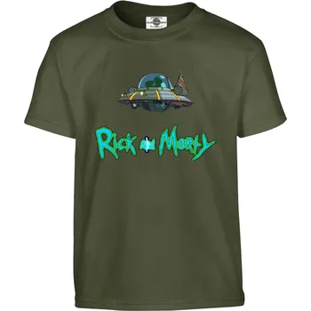 Pánská móda Tričko Rick And Morty | Space Druh: Dětské, Barva: Khaki, Velikost: 134-M