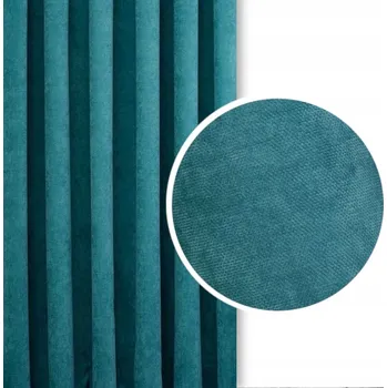 Závěs ZÁCLONY DO OBÝVÁKU NA PÁSCE NA ŽABKY EFE TYRKYS 220x255 NA MÍRU