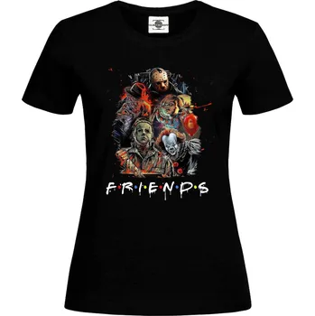 Dámské tričko Tričko Horror Monster | Friends Druh: Dámské, Barva: Černá, Velikost: XS