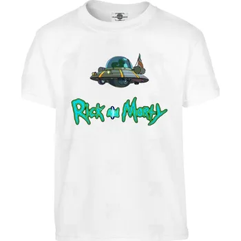 Pánské tričko Tričko Rick And Morty | Space Druh: Dětské, Barva: Bílá, Velikost: 110-XS