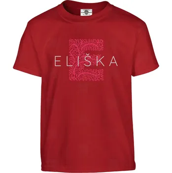 Pánské tričko Tričko Eliška Druh: Dětské, Barva: Červená, Velikost: 158-XL