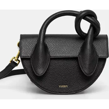 Kabelka Kožená kabelka Yuzefi PRETZEL YUZCO.HB.PRZ.L034 černá 99X, vel. ONE SIZE