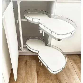 ROHOVÝ KOŠ DO SKŘÍŇKY CARGO LEDVINKA PRAVÝ 450 S TLUMENÍM DOVÍRÁNÍ BÍLÝ CHROM