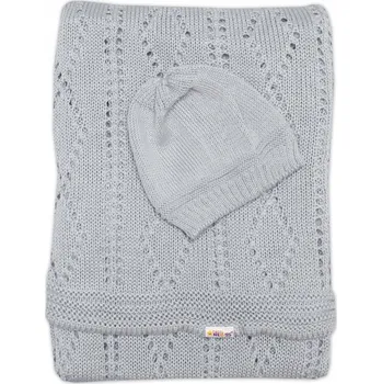Dětská deka Dětská deka Baby Nellys 80 x 90 cm šedá