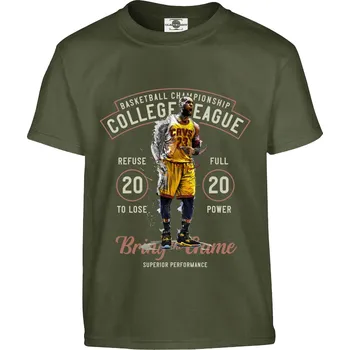 Pánské oblečení Tričko College League Druh: Dětské, Barva: Khaki, Velikost: 110-XS