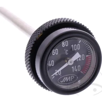 Olejový teploměr černý na moto Suzuki (GS 450, GS 500, GSX 250/400 ) (Závit 30x1,5, délka měrky 157 mm)