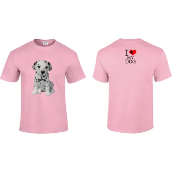 Pánské oblečení Tričko I Love My Dog Puppy Druh: Dětské, Barva: Khaki, Velikost: XL