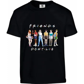 Pánské tričko Tričko Stranger Things | Friends Dont Lie Druh: Dětské, Barva: Černá, Velikost: 110-XS
