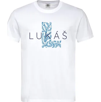 Pánské tričko Tričko Lukáš Druh: Pánské, Barva: Bílá, Velikost: M